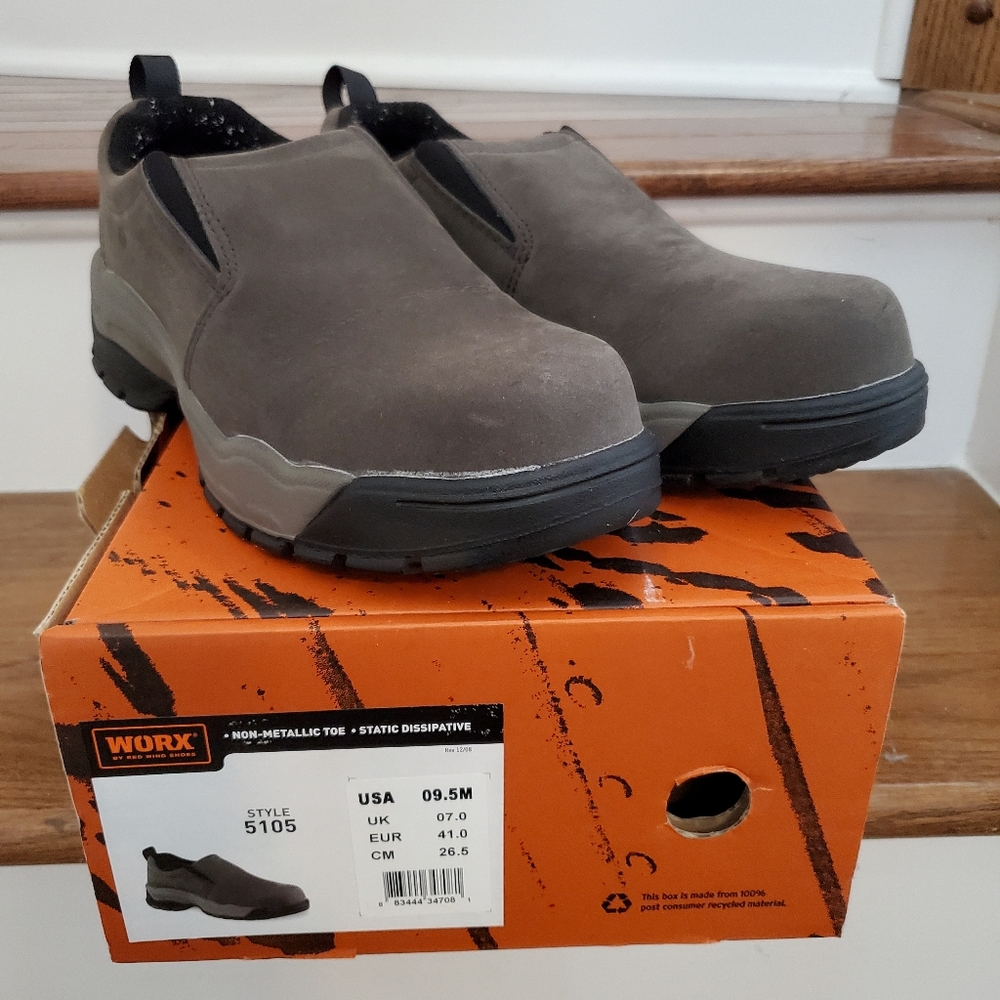 Worx Red Wing Women slip on safety work shoes